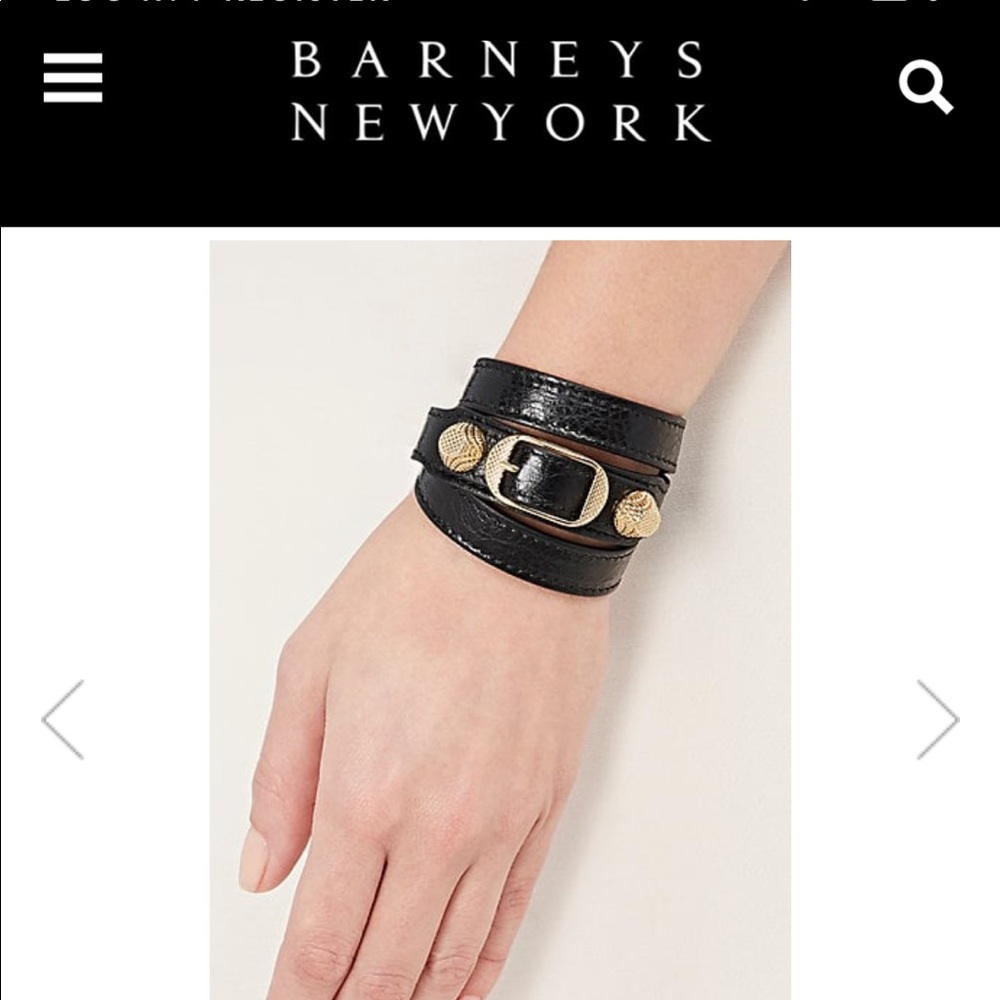 Balenciaga leather wrap bracelet in black - Picture 8 of 8